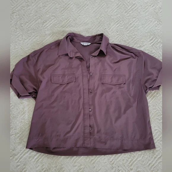 Athleta Short Sleeve Button Up - Picture 2 of 4
